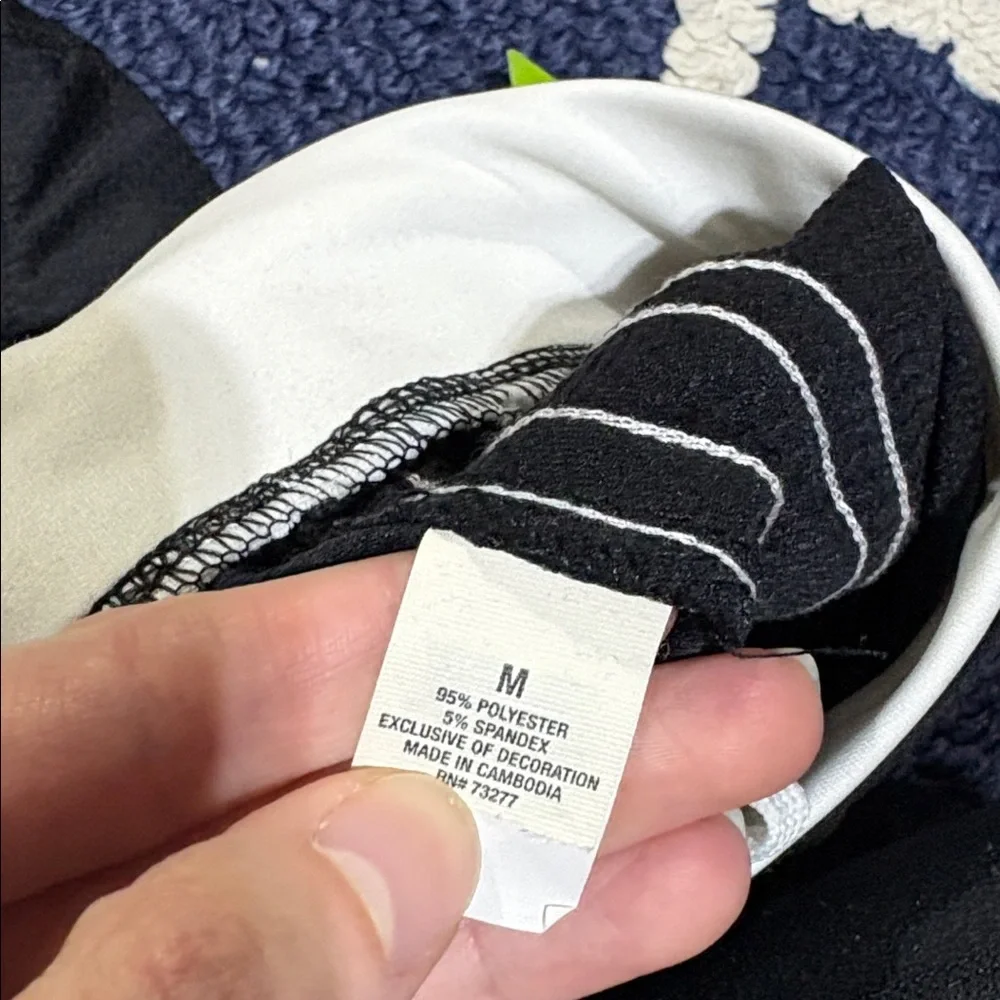NWT Tek Gear Black White Stripe Relaxed Performance Pants sz M - Picture 8 of 9